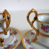 Pair of Japanese porcelain cups and saucers by Ohashi China