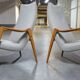 Scandinavian armchair danish feet years 50 compass