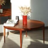Round teak coffee table - Johannes Andersen - CF Christensen from Silkeborg