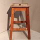 Former vintage Manufrance wooden workshop stool
