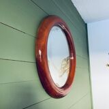 Large round mirror