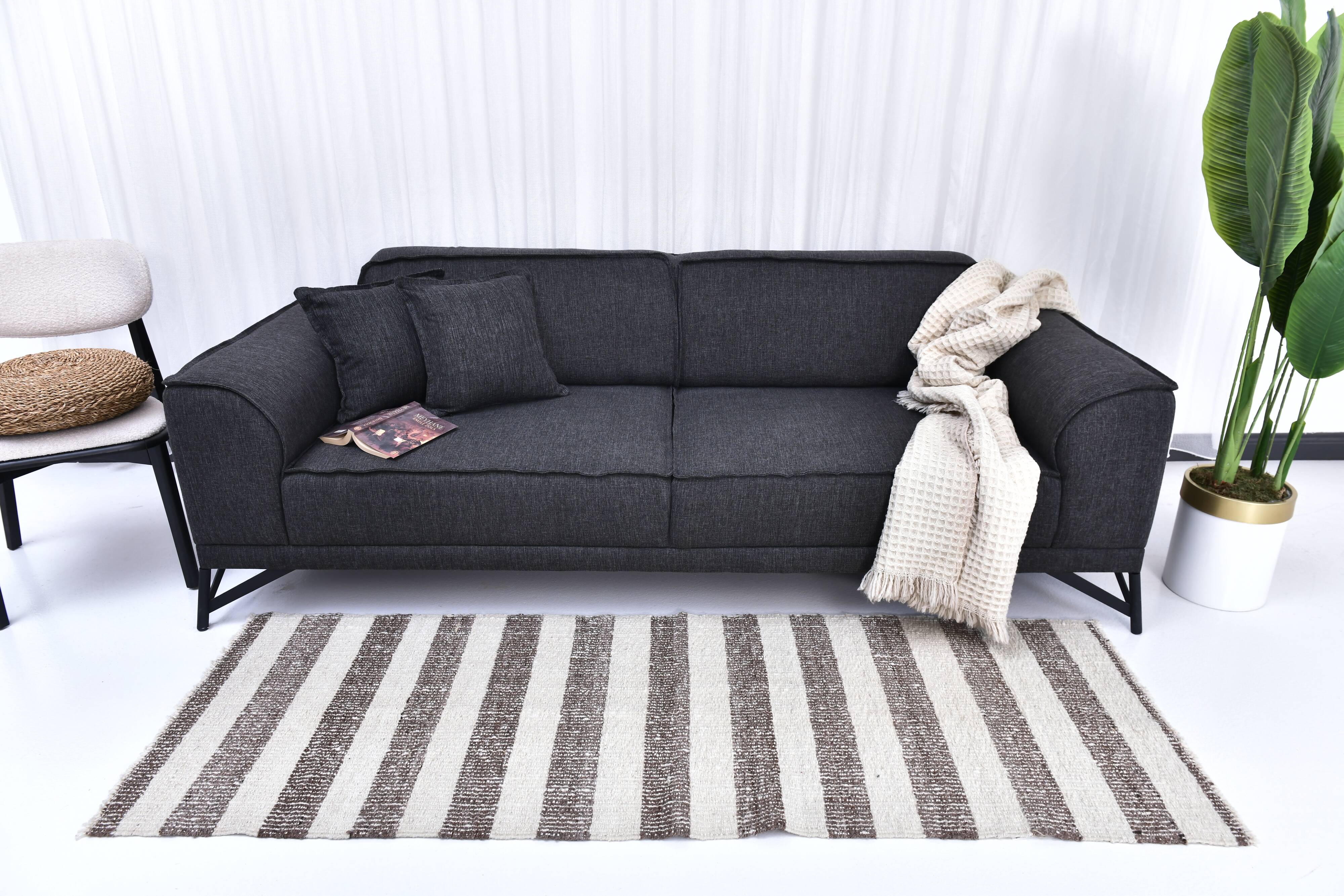 runner kilim carpet, runner wool kilim rug 207x72 cm natural wool rug