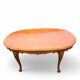Louis XV style cherry wood table with extensions