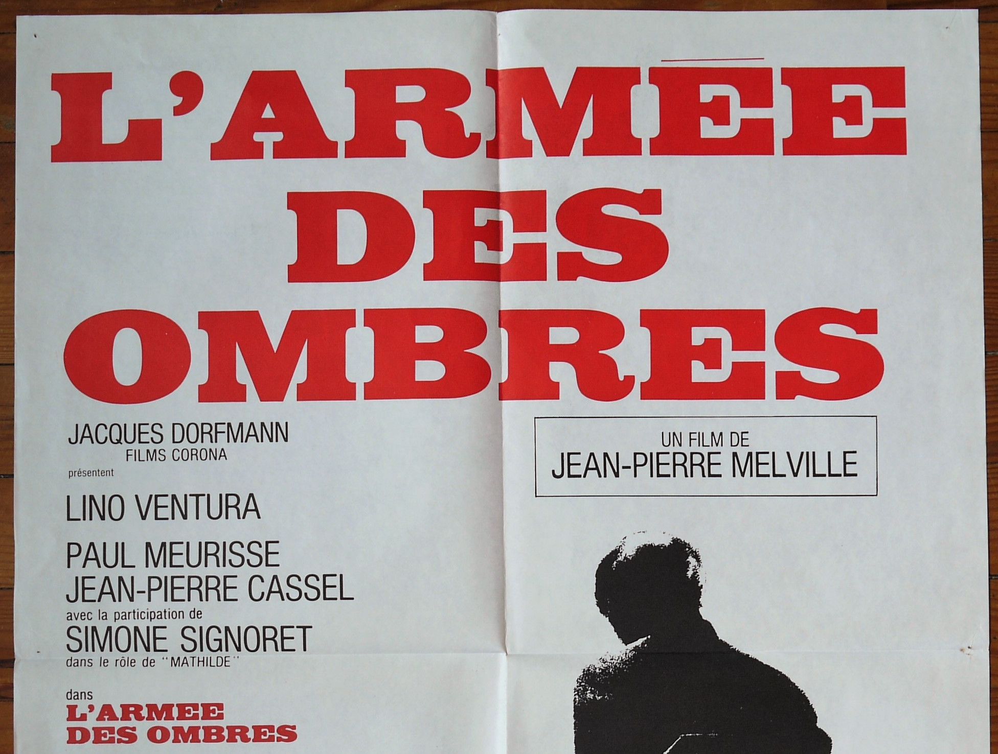 Original movie poster "The Army of Shadows" Melville