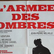 Affiche cinéma originale "L'armée des ombres" Melville