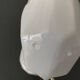 Art Deco 1930 elephant night light in white porcelain