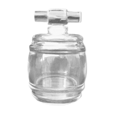 Vintage Baccarat crystal barrel bottle