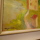 Painting by Gian BERRA with autograph letter signed on the back, contemporary painter - Italy