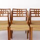6 Niels Moller chairs, model 79, 1960s Vintage, Teak, Danish