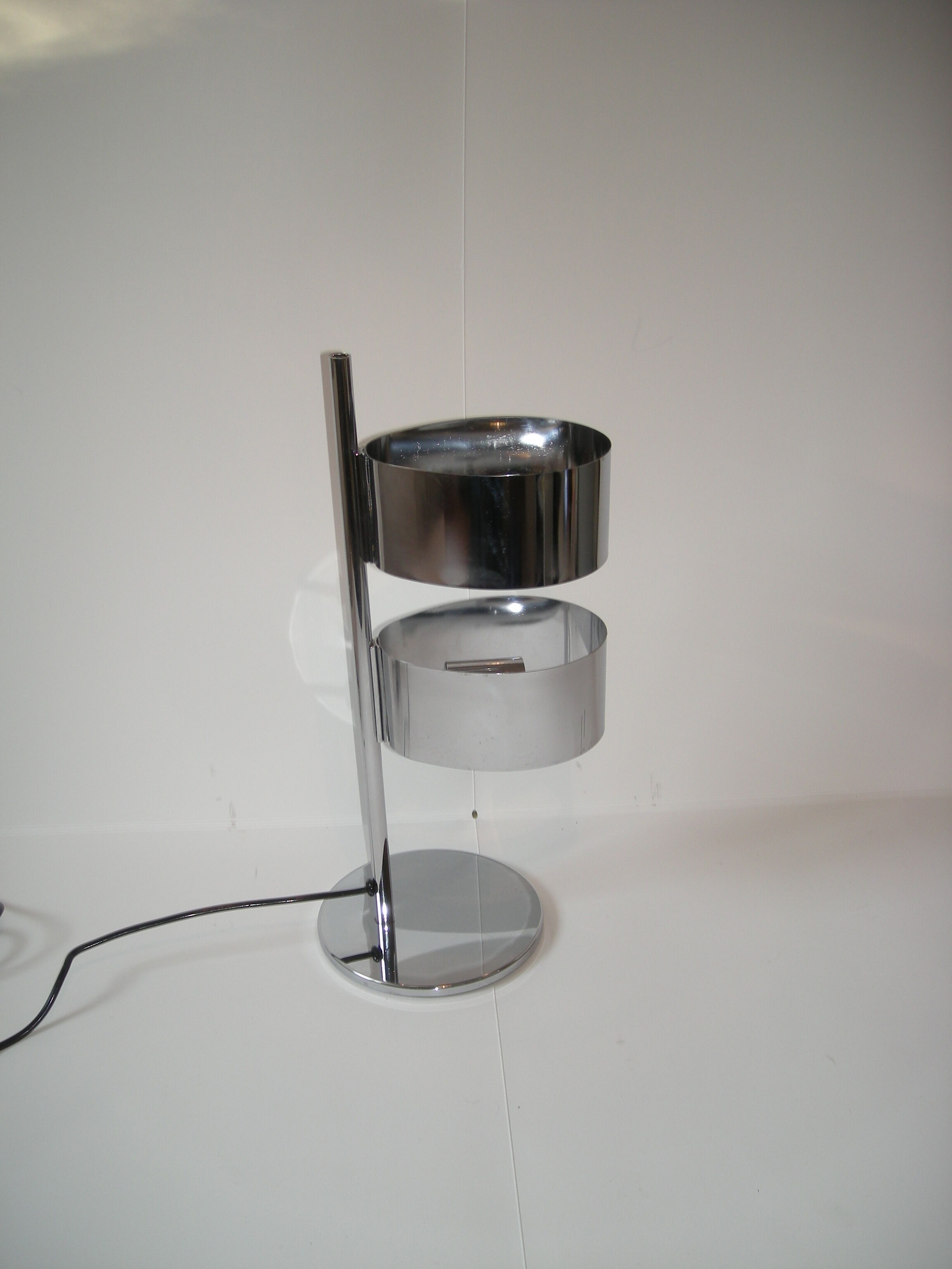 Stainless steel lamp of the 60s - 70s