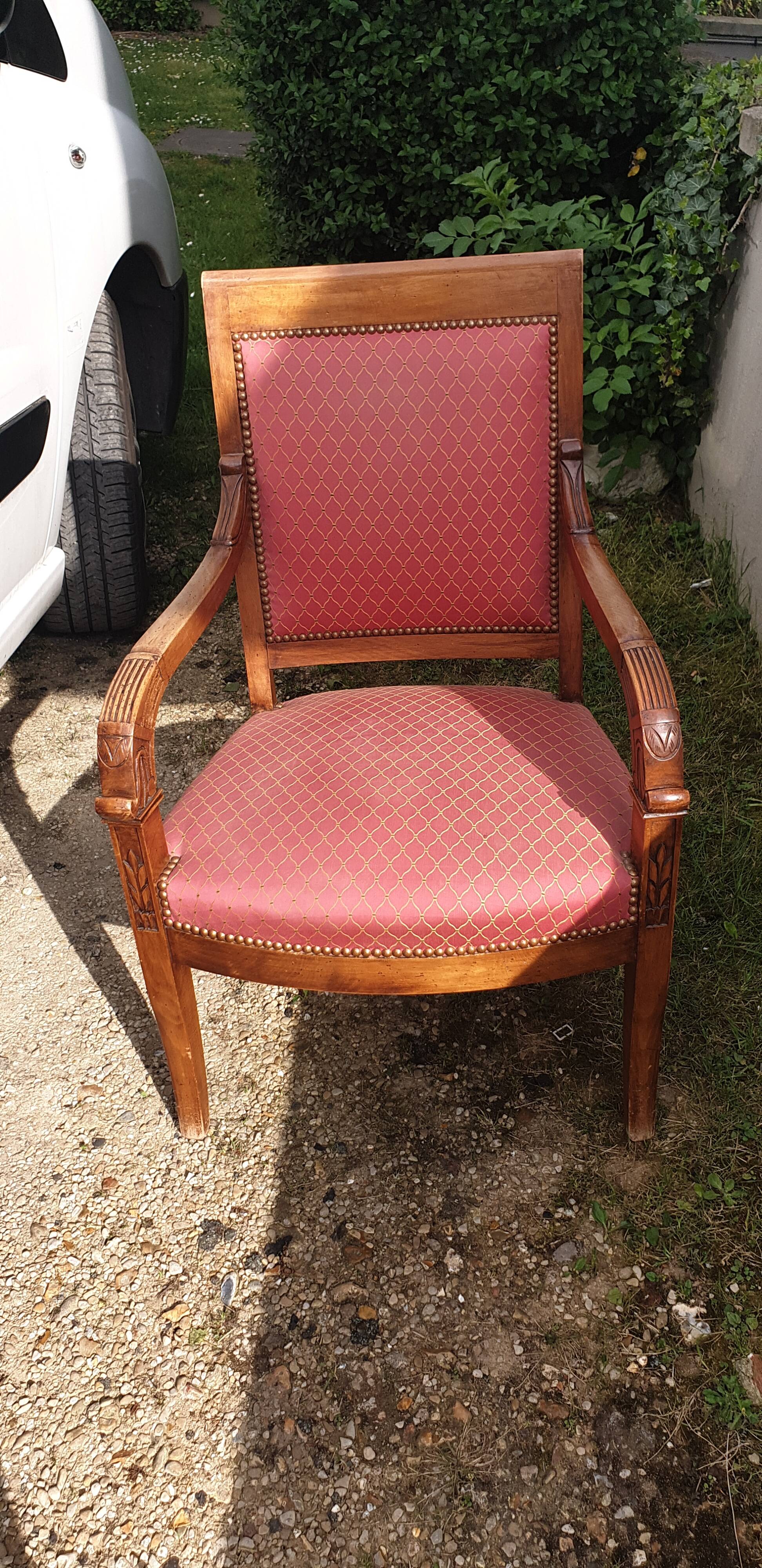 Restoration style armchair from the mid-20th century