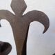Brutalist wrought iron candle holder ep 1940/50