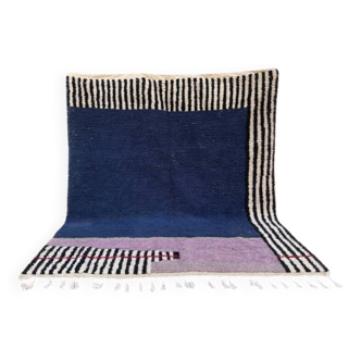 Tapis bles ,violet, zebra ,maroccain en laine 150cmx250cm