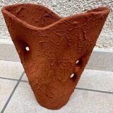 Painted organic shape vase