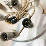 Large Bubble Glass Mushroom Flush Lamp