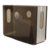 70s magazine holder in smoked plexiglass