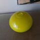 Yellow blown glass vase