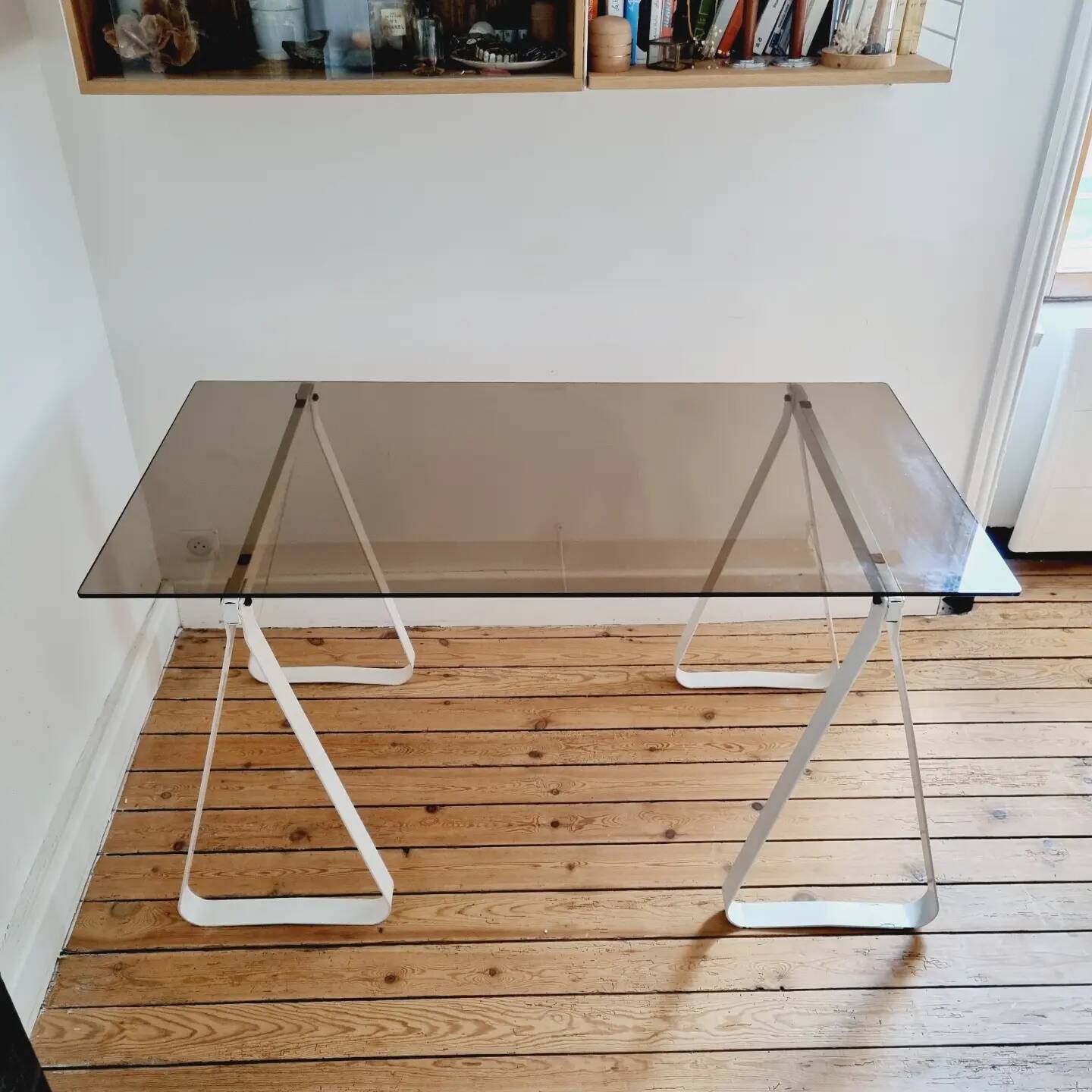 Smoked glass desk