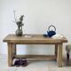Brutalist coffee table in solid oak