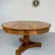 Antique large 19th century Biedermeier art deco walnut table