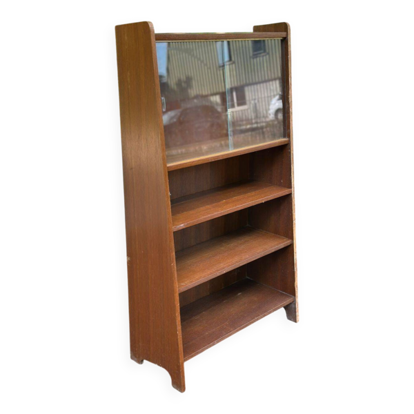 Vitrine bibliothèque scandinave des années 50 en chêne — Beyit