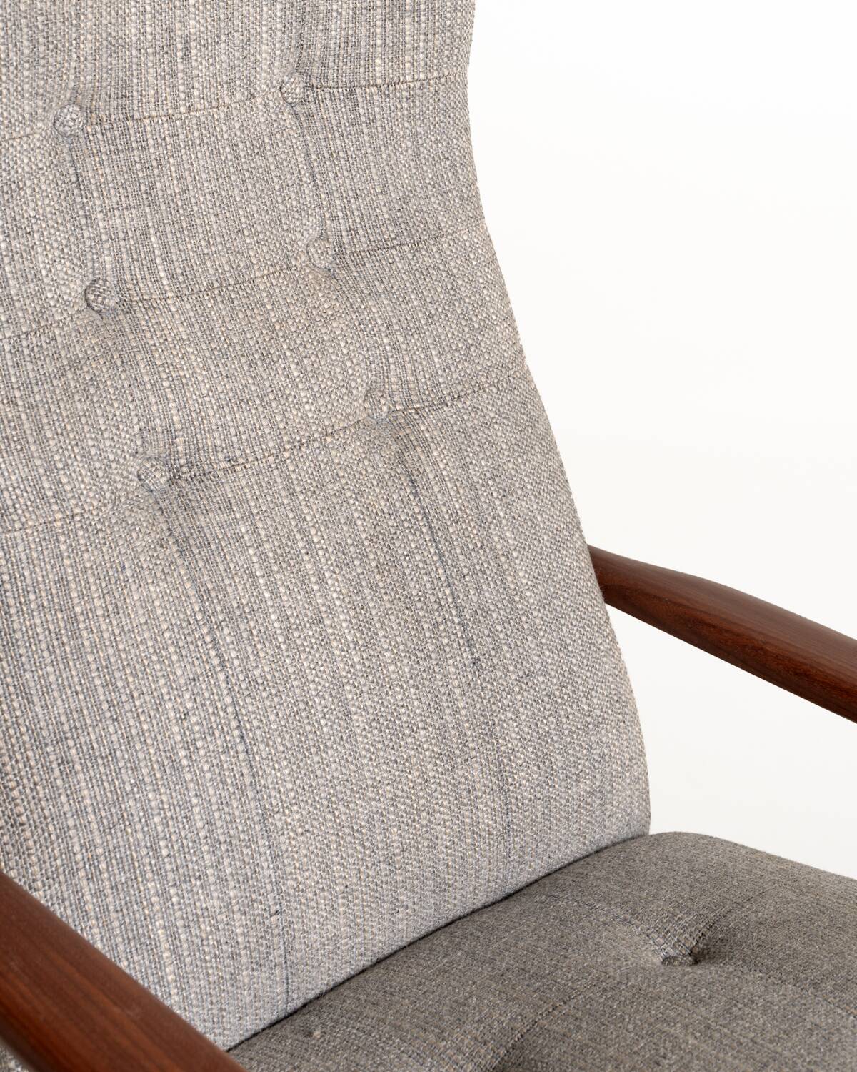 Scandinavian teak reading armchair, 1960s