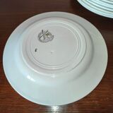 Service of 34 Pieces Wolves Mill and Orchies Hamage France 50s-60s