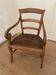 Fauteuil paillé en merisier Louis Philippe