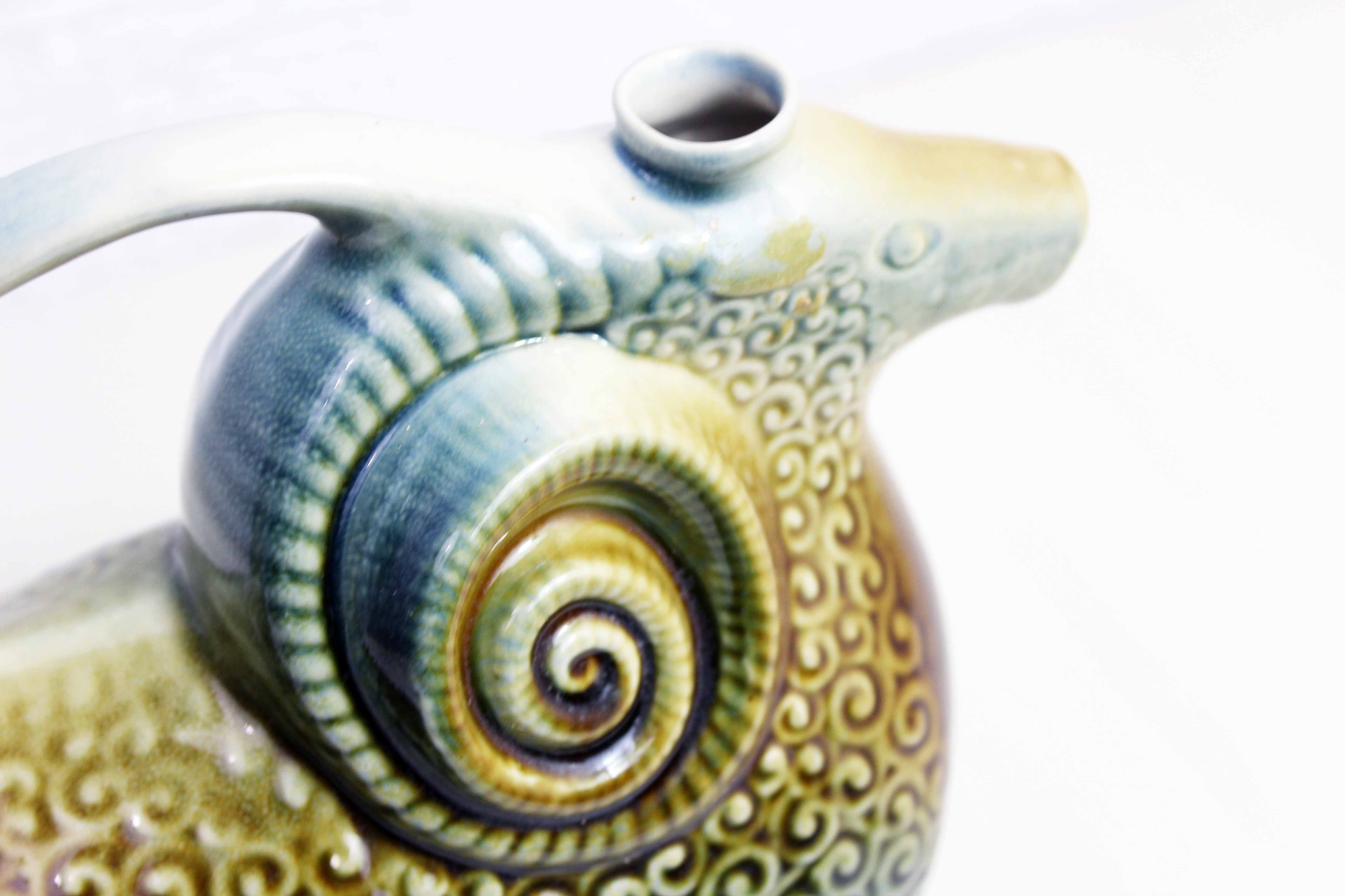 Zoomorphic pitcher "ram" ceramic