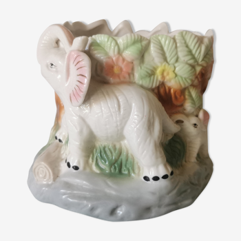 Decorative pot cover Elephants