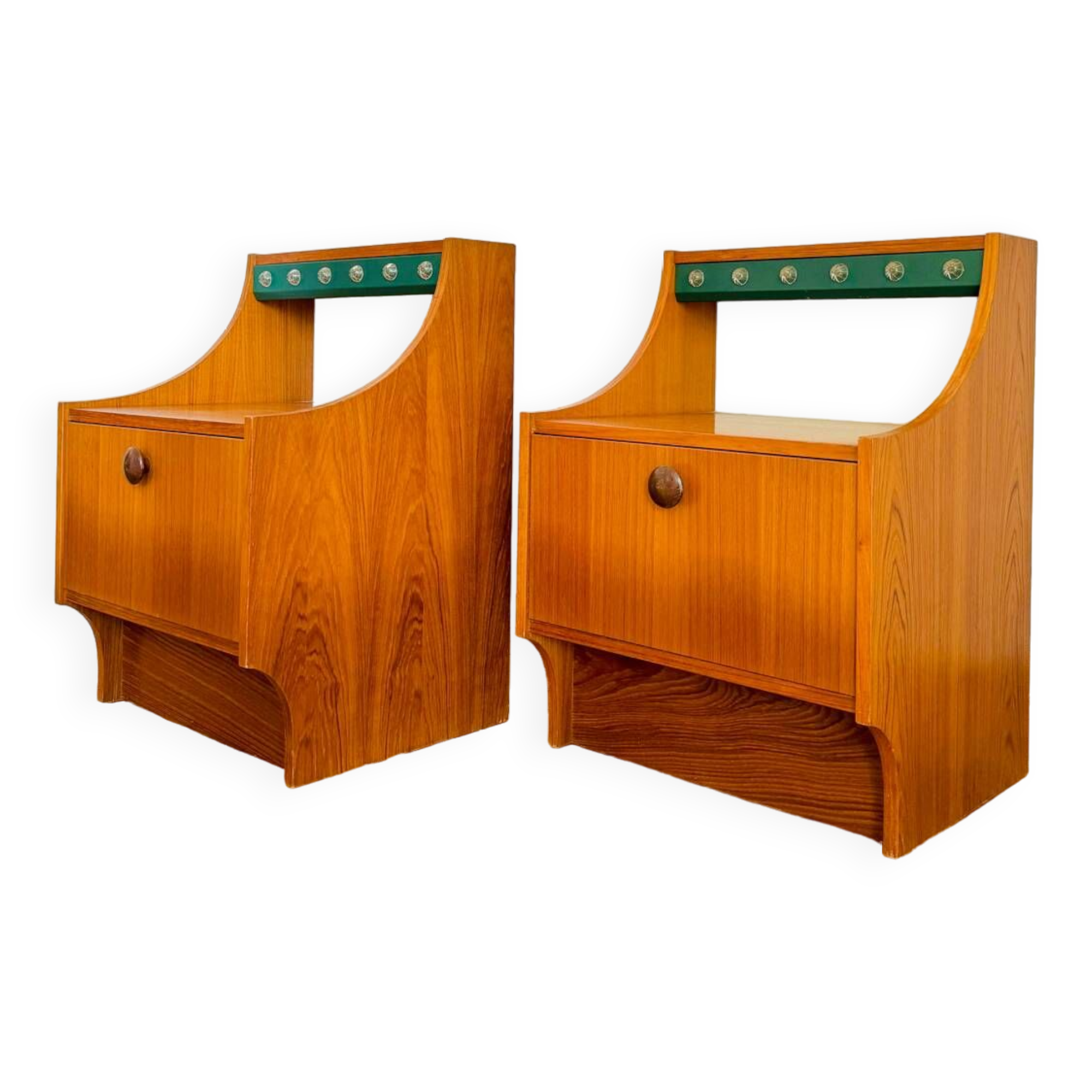 Pair of vintage Scandinavian design bedside tables