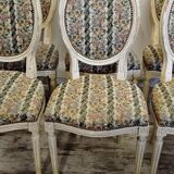 6 Louis XVI style Medallion chairs