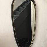 Mirror rear-view mirror free form and its matching coat hanger steel and brass