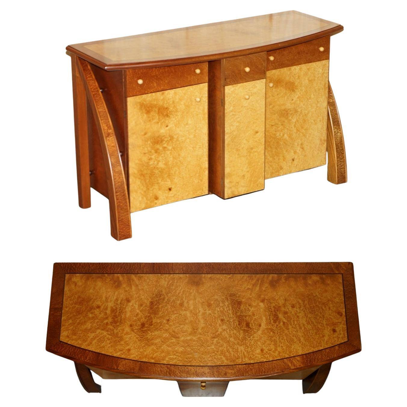 Very Art Deco in burl maple and thuja wood by Andrew Vara.