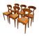 Biedermeier Board Chairs in Cherry Veneer and Mesh, Vienna, 1830s, Set of 6