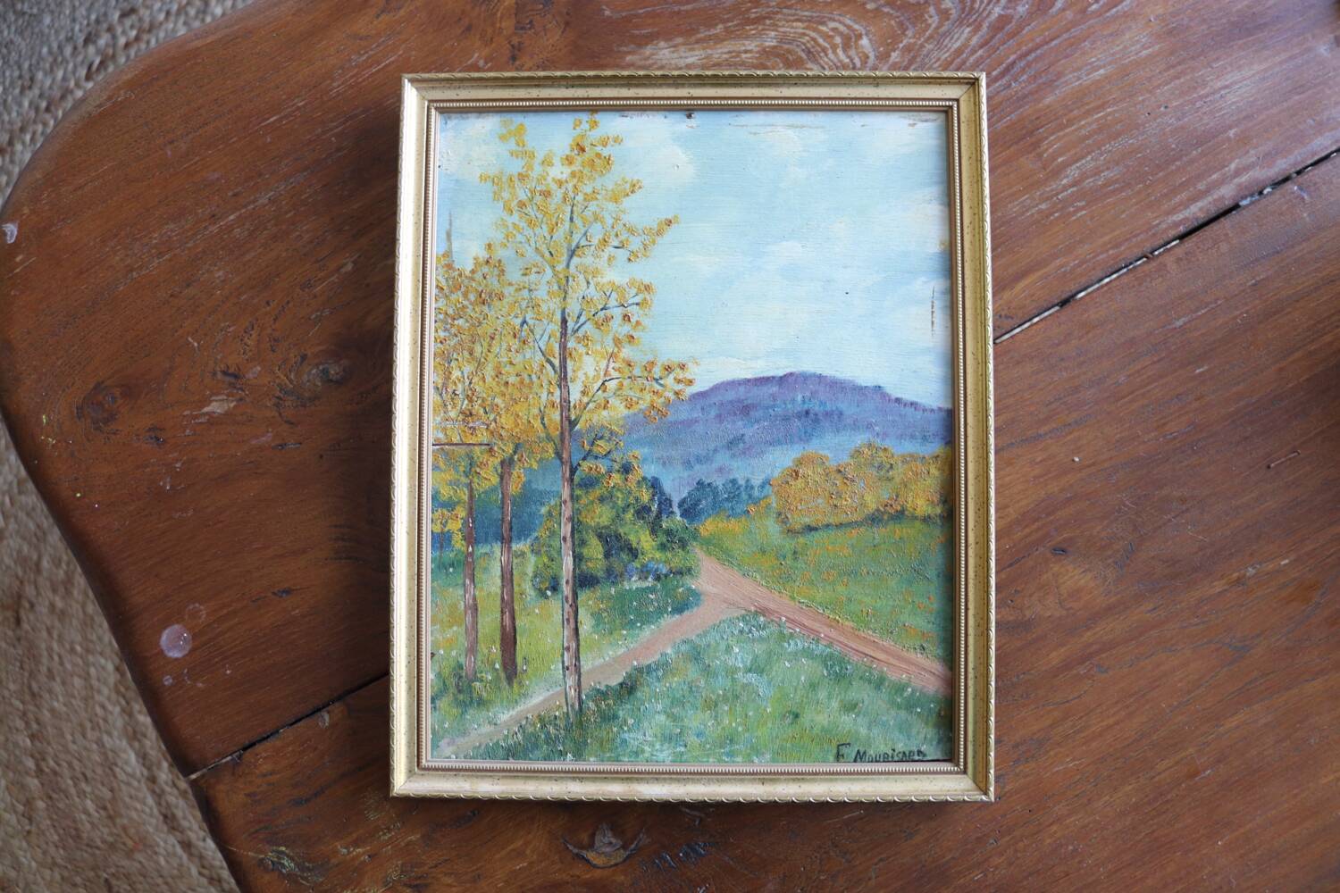 Small oil on panel, signed at the bottom right E. Mouisset.