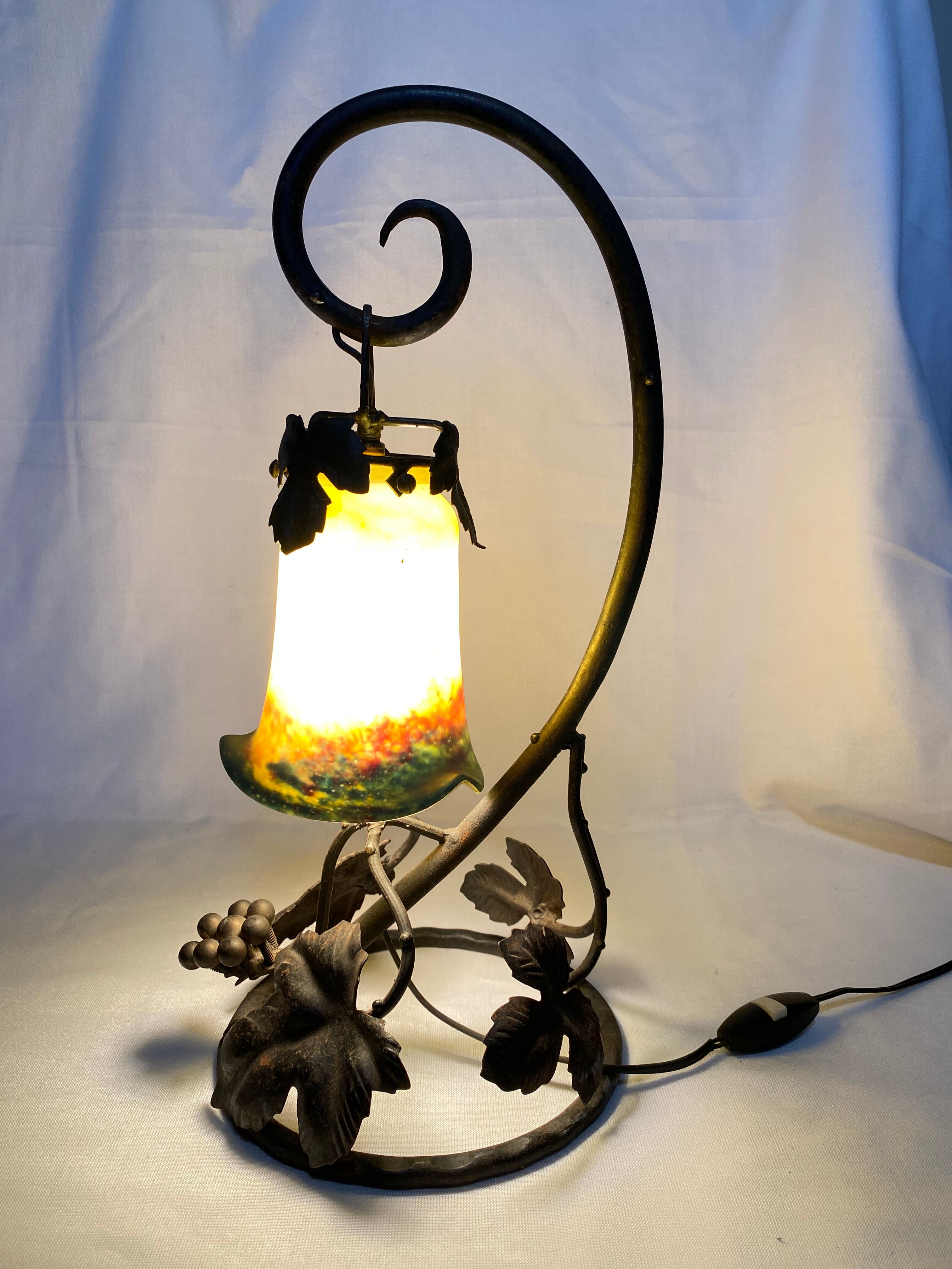 Art Deco lamp signed "Art de France"