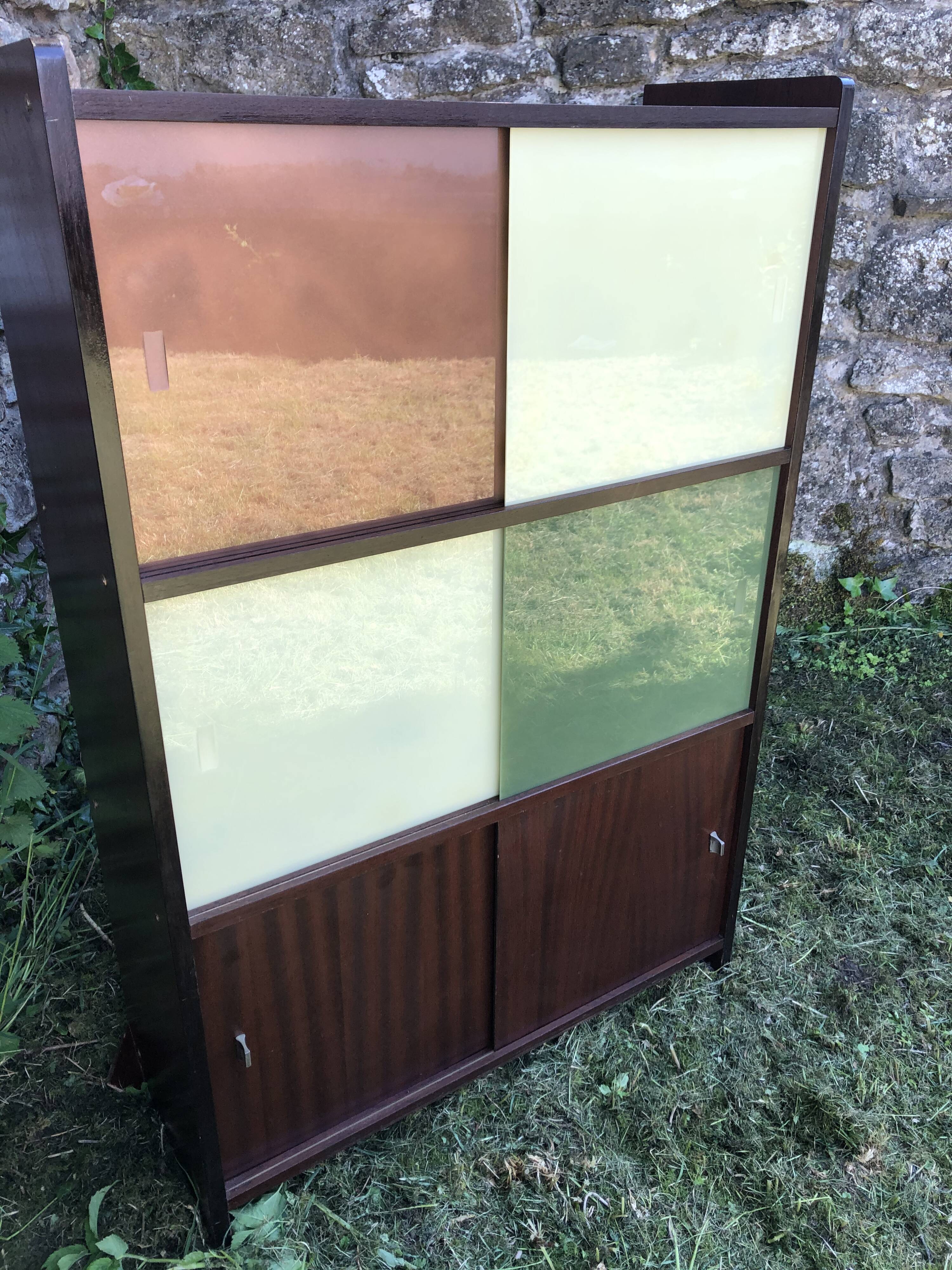 Furniture style Oscar storage showcase vintage library 70s