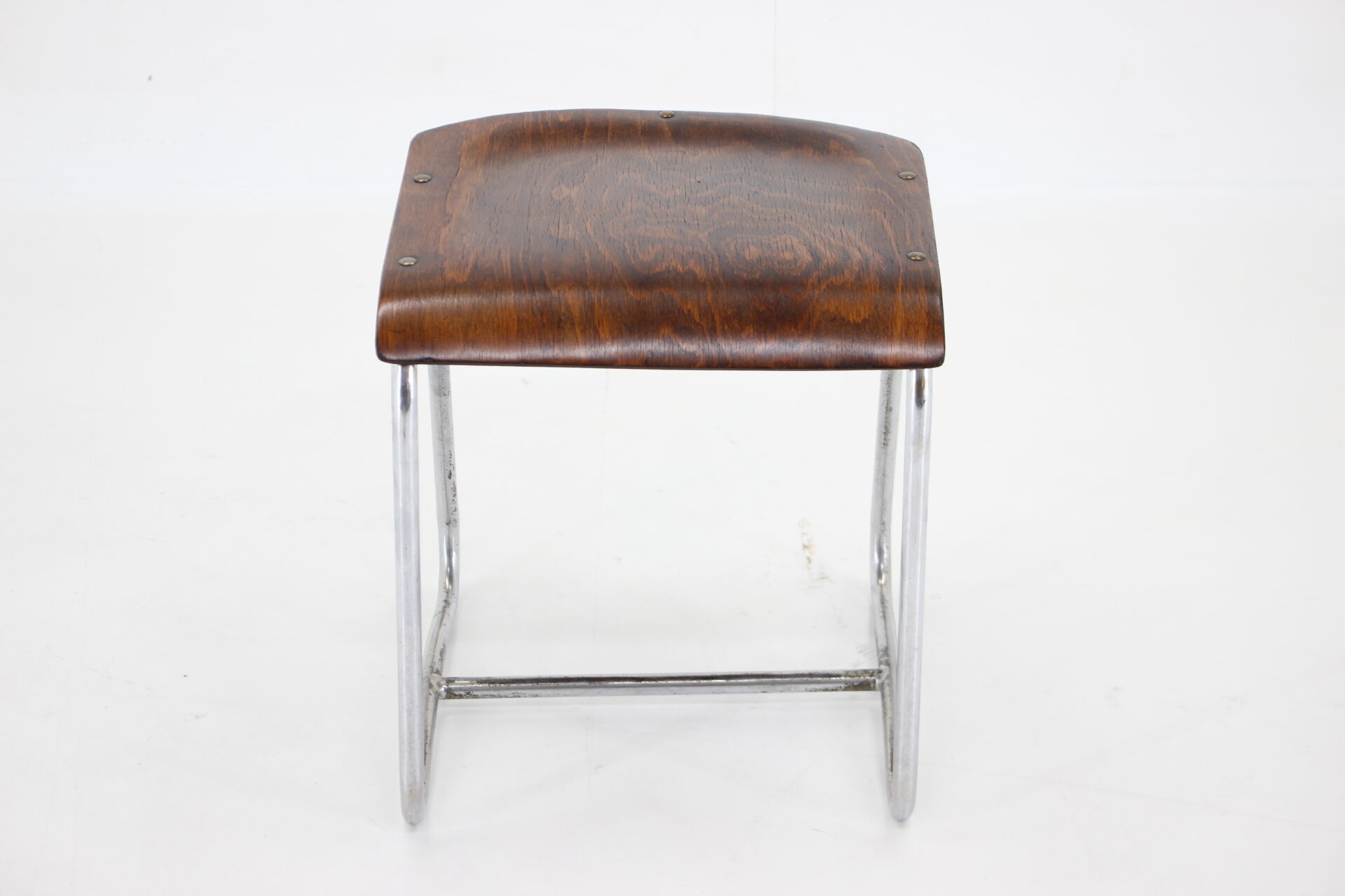 1930s chrome bauhaus stool ,czechoslovakia