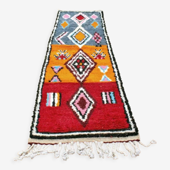 Corridor carpet 60x210 cm long traditional wool berber rug