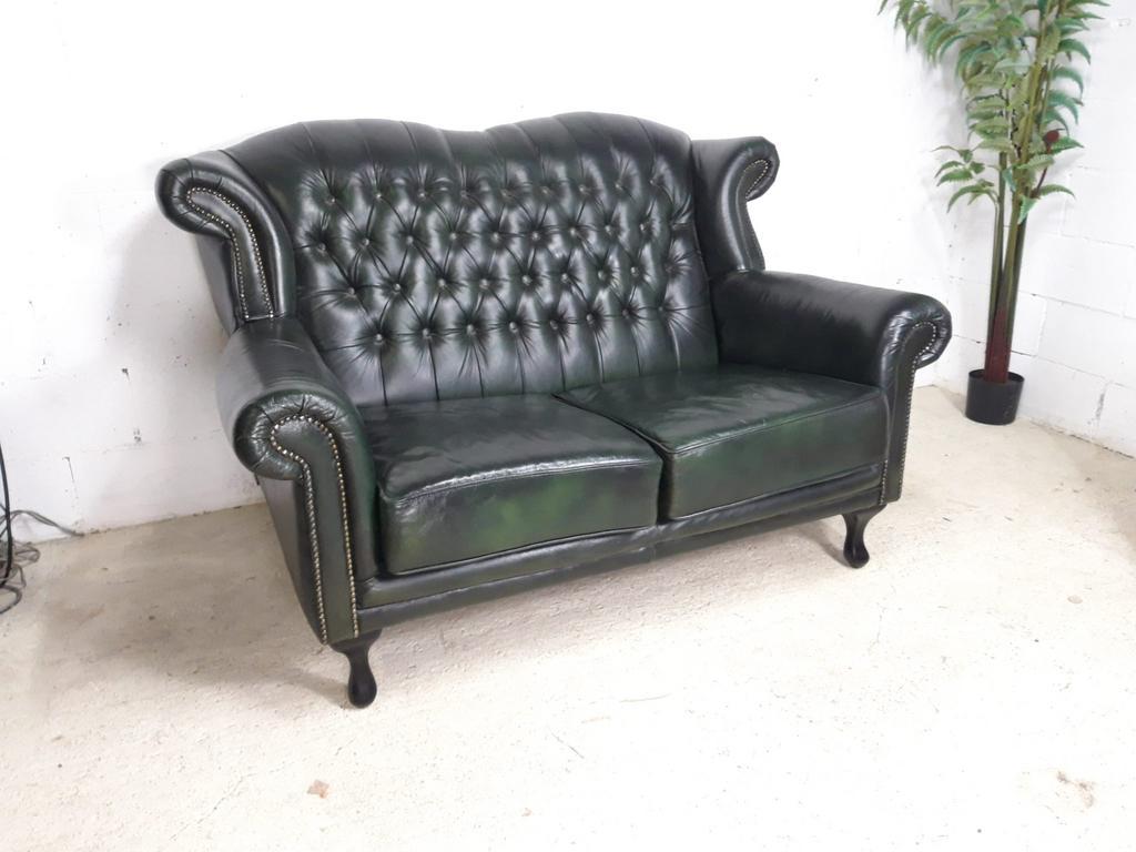 vintage chippendale chesterfield / two-seater / seat