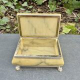 Onyx catchall box from the 1960s, vintage Italy.
