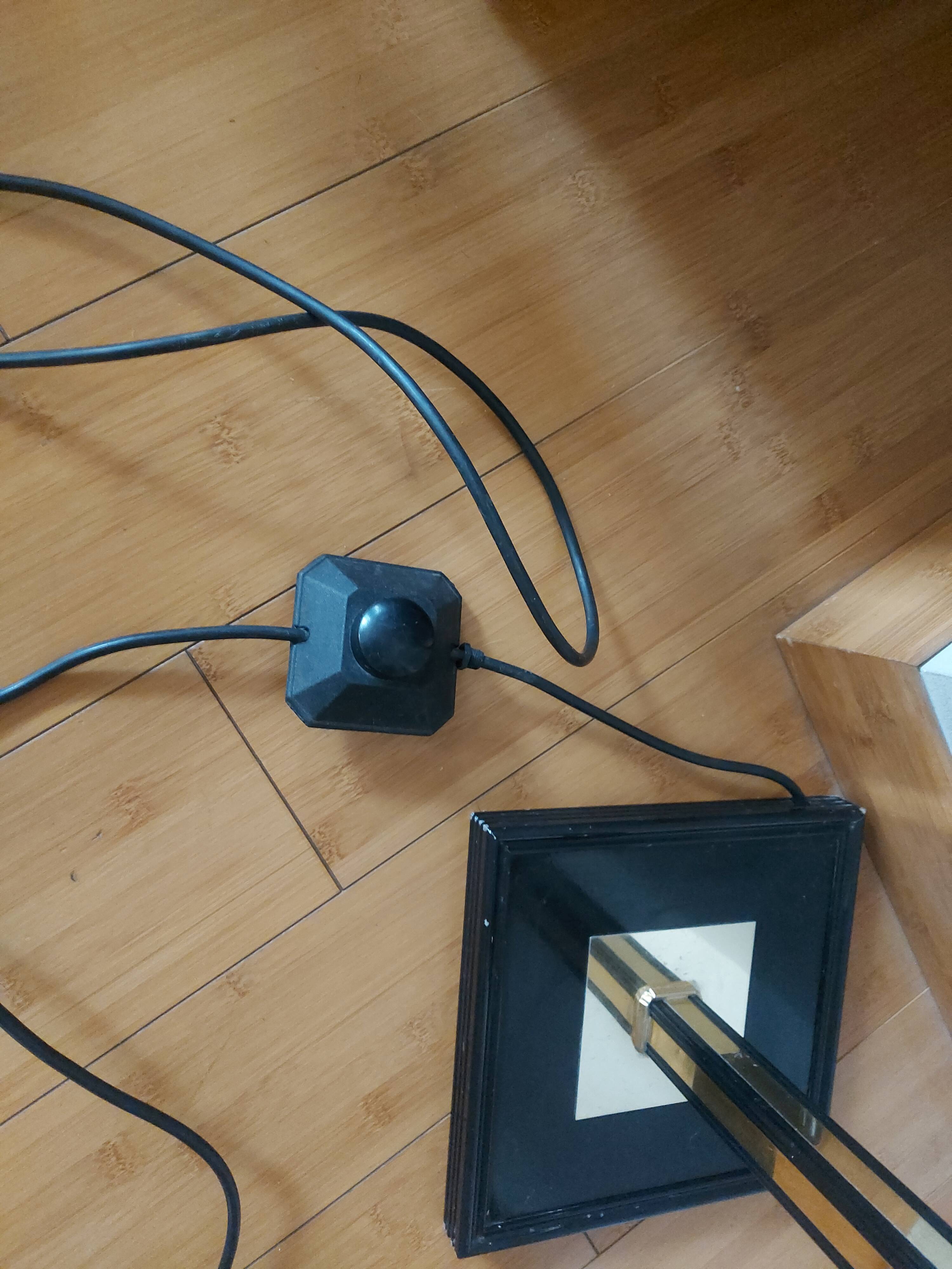 Vintage reading floor lamp in gold metal