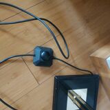 Vintage reading floor lamp in gold metal