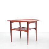 Scandinavian side table in solid teak