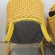 Paire de fauteuils bergères, chauffeuses, forme corbeille