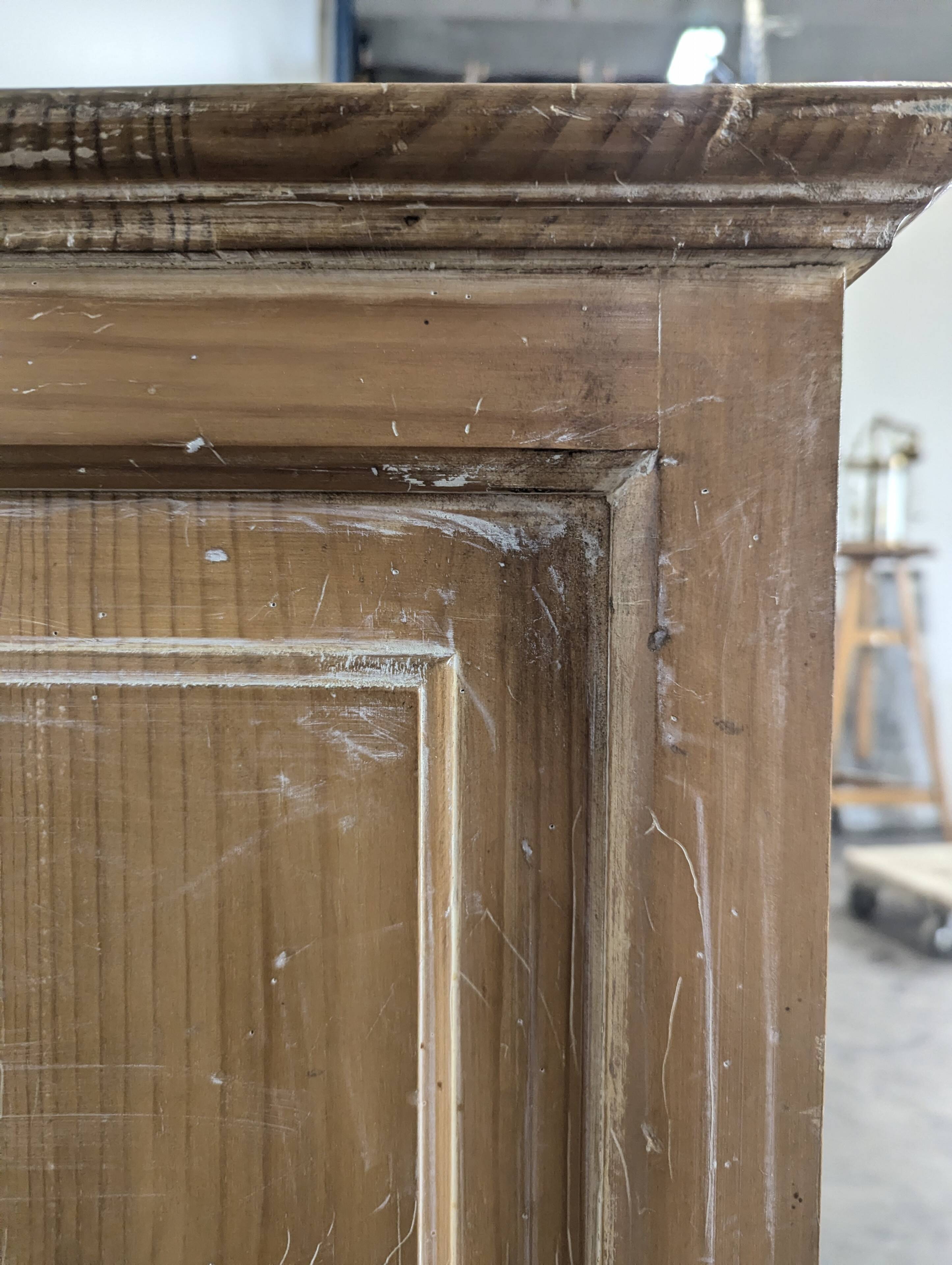 Directoire-style enfilade in knotty pine