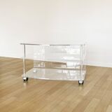 Vintage transparent plexiglass service