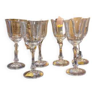 6 verres cristal