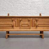 Vintage Oak Sideboard by Guillerme and Chambron for Your Home, 1960s